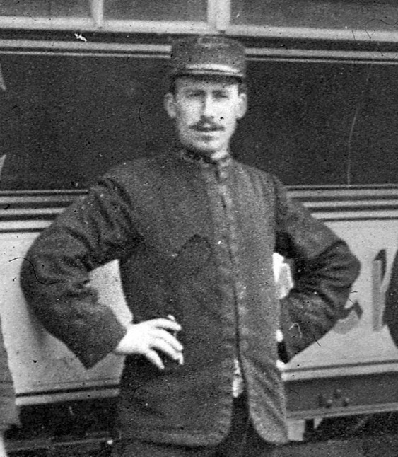 Blackpool and Fleetworrd Tramroad inspector circa 1900